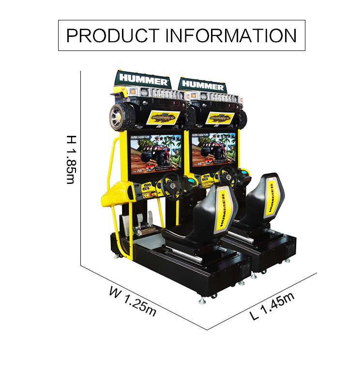 Yonee Car Racing Arcade Machine 1060 * 700 * 1840mm Size For 1 - 2 Players