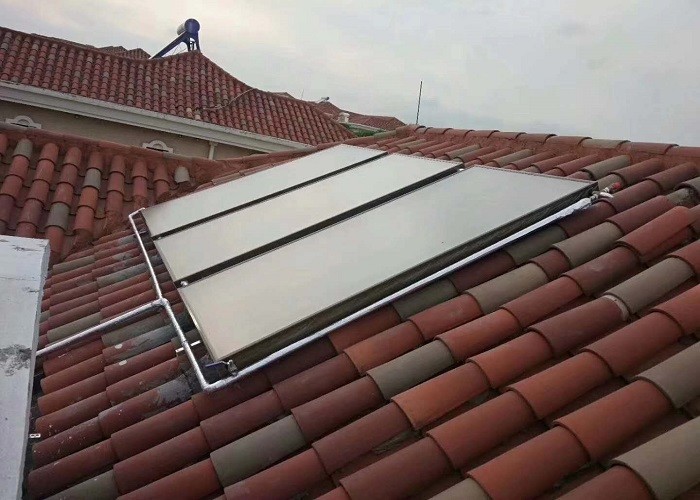 250L 316 Stainless Steel Flat Plate Solar Water Heater Blue Coating Flat Collector flat solar water heater