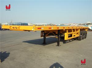 China CCC Axle Truck Semi Trailers 40t Flatbed Tractor Trailer wholesale