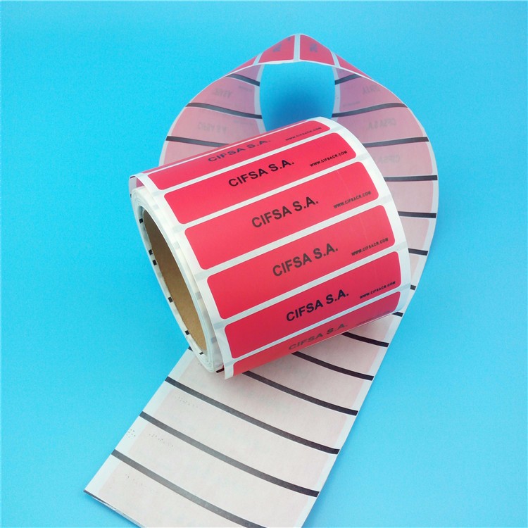 PET Material SGS Custom Tamper Evident Stickers in rolls