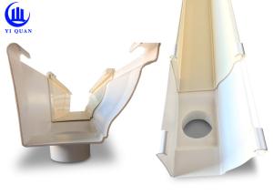 China PVC White Plastic Rain Gutters Lead - Free Outlet Rainwater Collection wholesale
