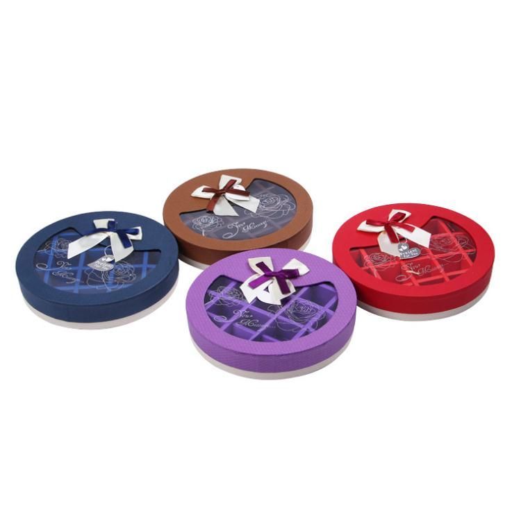 Eco Friendly Pink Party Chocolate Cookie Kraft Paper Boxes Dessert Box Chocolate Packaging Gift Magnetic Box with Dividers