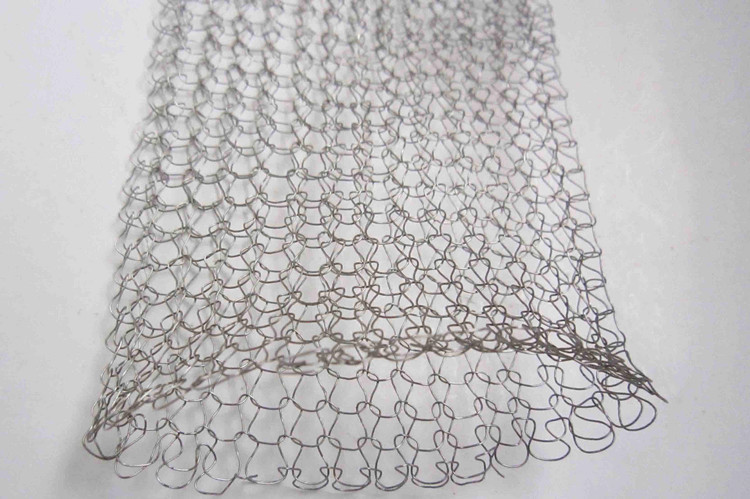 1 / 2 Strands 0.08mm Stainless Steel Knitted Wire Mesh For Tools ISO SGS Listed