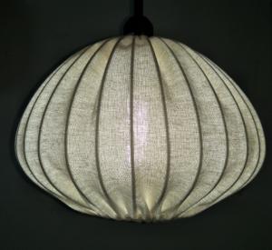 China Shrink Wrap Chinese Lantern Lampshade 300*200MM Faux Linen wholesale