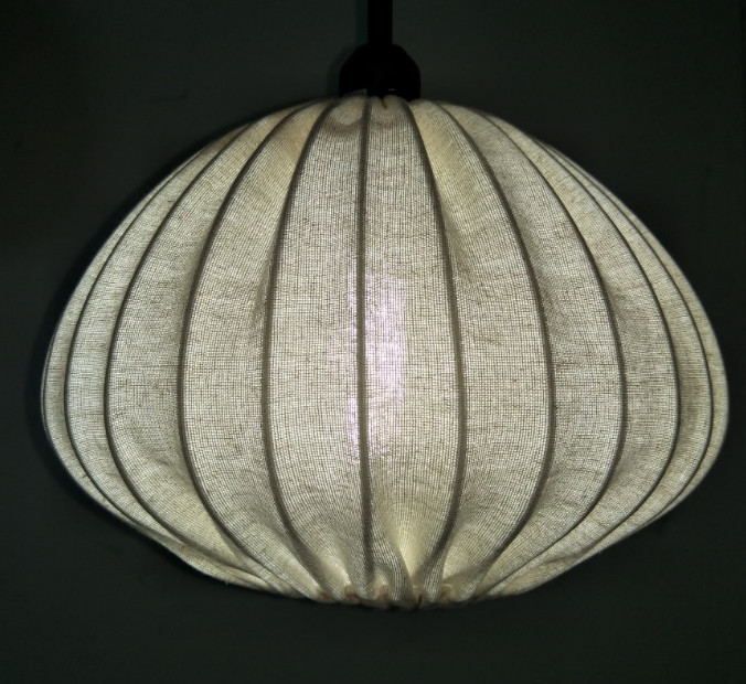 Shrink Wrap Chinese Lantern Lampshade 300*200MM Faux Linen