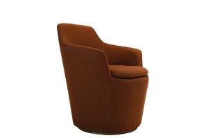 China Commercial Lobby Lounge Furniture OEM Leather Swivel Armchair wholesale