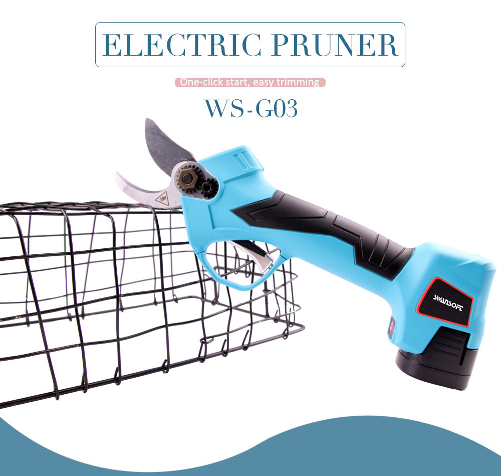 16.8V 2.5CM 건전지 과수원 Pruer 전기 가지 치기는 손가락 보호를 가진 가위를 깎습니다 Electric Pruning Scissors