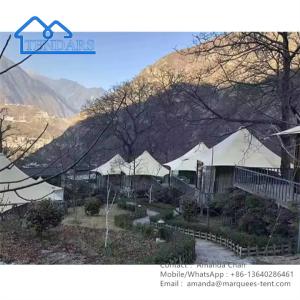 China Wild Waterproof Luxury Hotel Style Desert Tents Outdoor Glamping Tent Outdoor wholesale