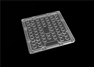 China 64 LEDs 3030 SMD LED Lens , L130*W130mm Dimension LED Street Light Lens wholesale