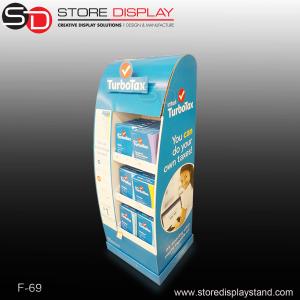 China kids' products corrugated cardboard display with shelves wholesale