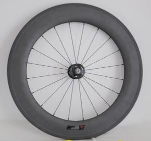 China 100% hand built 700c 88MM Carbon Tubular wheelsets with width 23mm fixed gear track bike wholesale