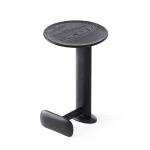 Oak Veneer Round End Table Natural Wood Top Solid Wood Legs Side Table For