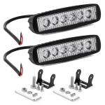 Blue White 18 Watt 9-32V LED Spreader Lights