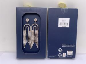 China Unisex Tassel Rhinestone Fashion Earrings Lightweight Reusable wholesale