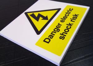 China Real Estate Outdoor PVC Sign Board Warning Function White Fire Retardant wholesale
