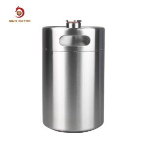 China Portable Vacuum Insulated Mini Keg , 4L 128oz 1 Gallon Beer Keg wholesale