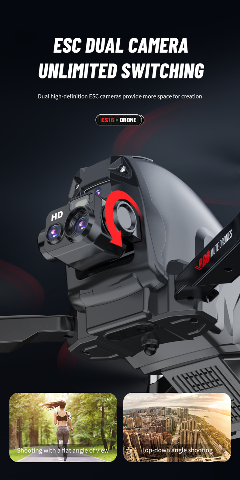 Private Mold Yes GW 14 HUGTEC W14HW 1080P Hd Live View Drone UAVFor Outdoor Adventure Speed Adjustment Function Drone