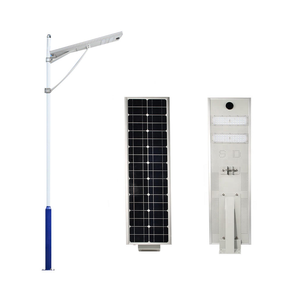30W 40W 120W All In One IP65 Lithium Battery Powered Self Cleaning Solar Street Light