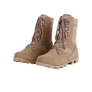 China Suede Leather Combat Tactical Boots Brown Color For Men wholesale