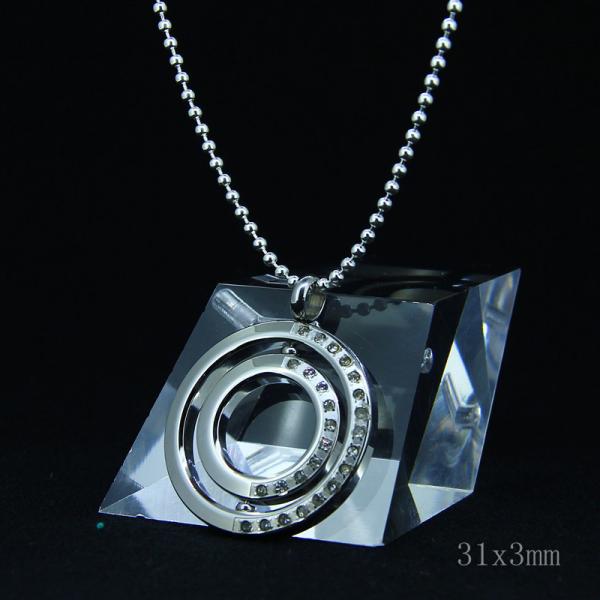 Fashion High Quality Fashion Stainless Steel Round Shapped Necklace Pendant