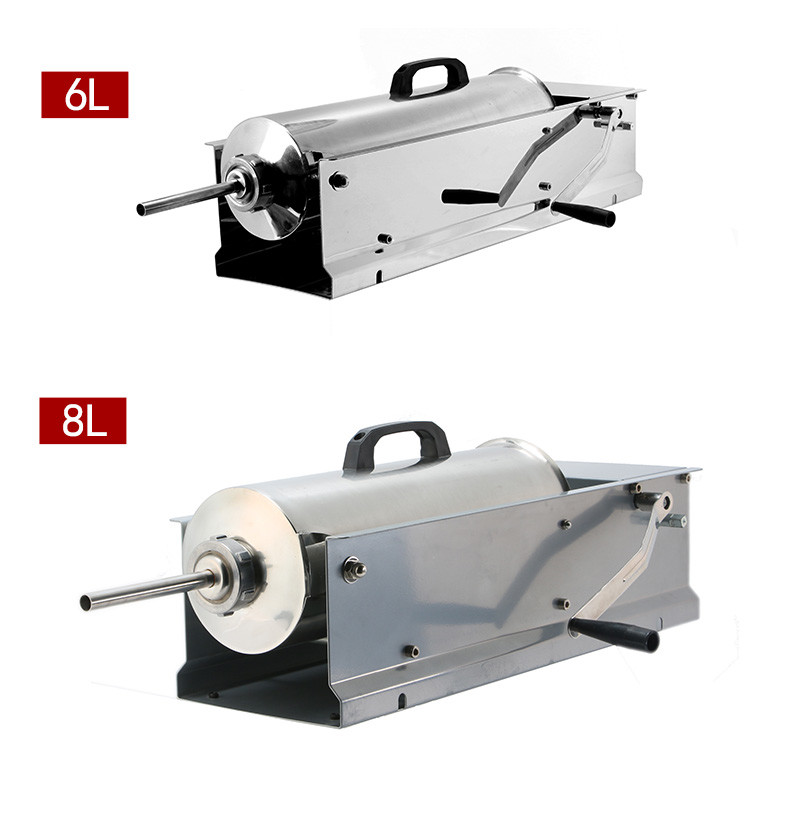 Hand Horizontal Sausage Stuffer 4 Kg For Home Supermarkets Butcher Shops