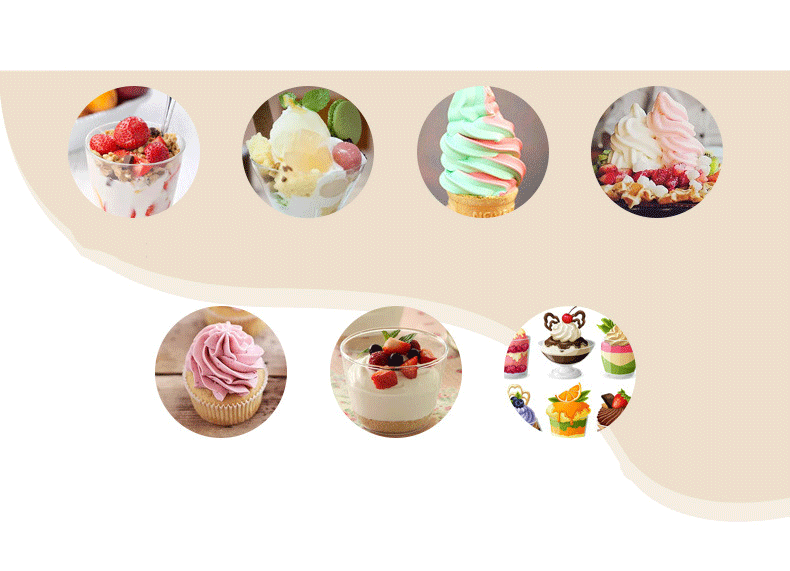3 Flavors Automatic Soft Serve Ice Cream Machine Commercial Icecream Maker for Business