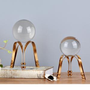 China European Style wedding 240mm Crystal Ball Home Decor Statues wholesale