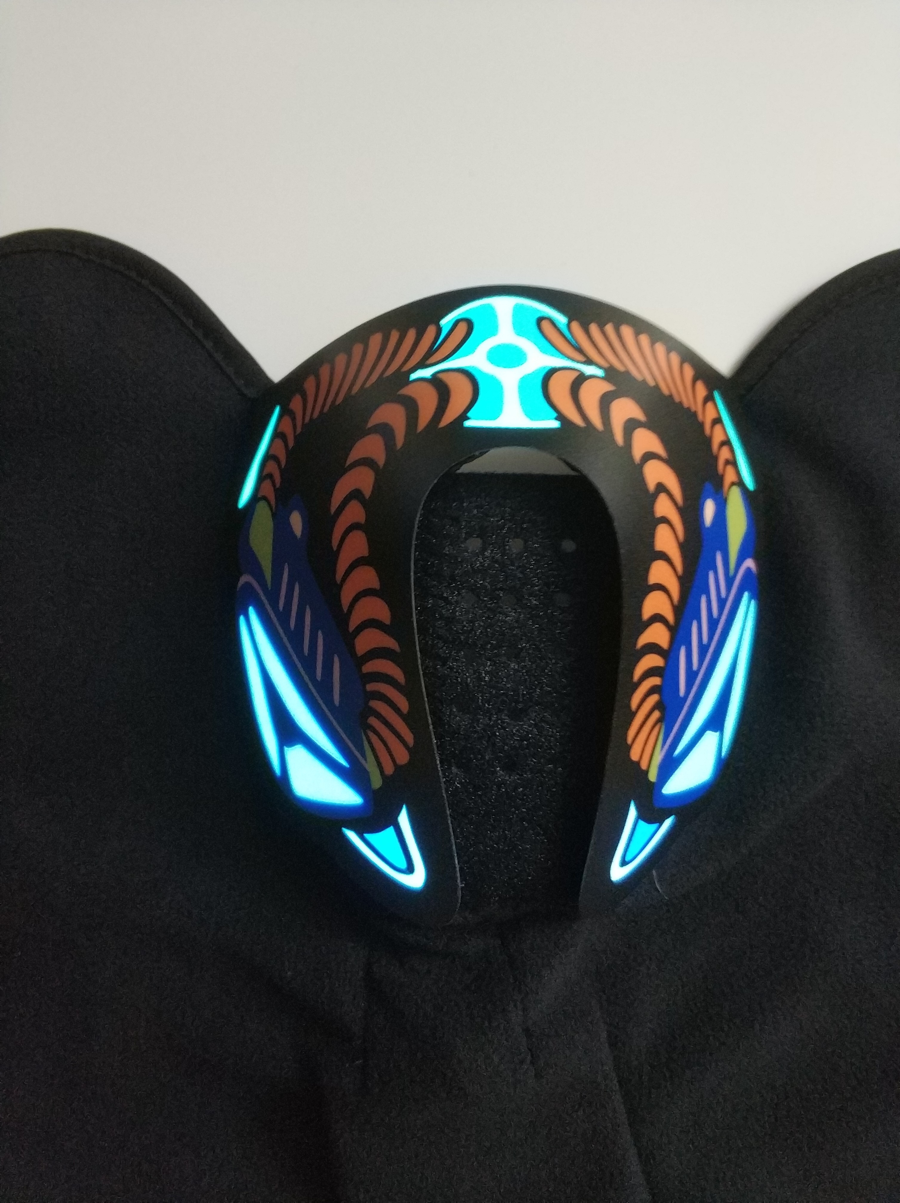 Wholesale New Hot Sale Popular Sound reactive LED mask light up cool masquerade clown EL mask for Music party DJ mask