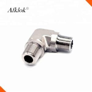 China Stainless Steel 316 Double Male NPT Elbow Tube Fittings wholesale