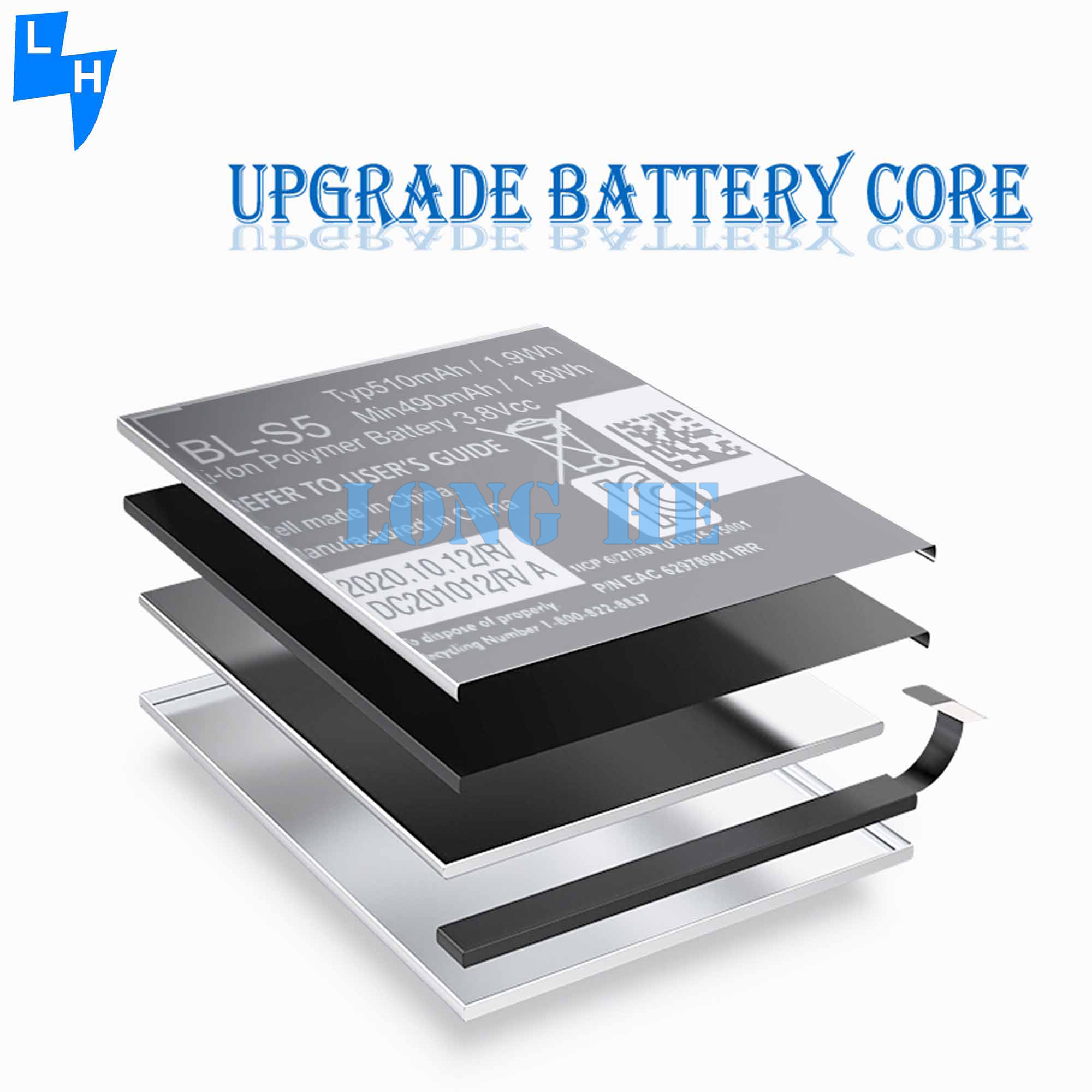 Original BL-S5 510mah Watch Battery for LG GizmoGadget VC200 Replacement SmartWatch