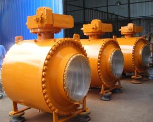 China 600LB Trunnion Ball Valve with Blowout Proof Design wholesale
