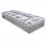 Full Baskets Dividers Cooler Fridge With Sliding Glass Doors