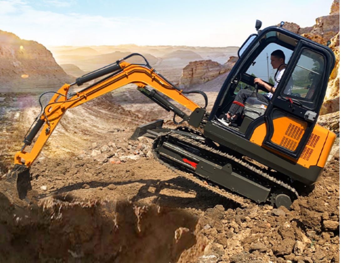 2.8T 3.2T 3.5T 4T Excavator Machine 2km/h Low Vibration / Low Noise