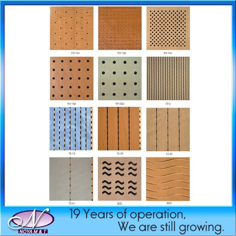 Sound Absorption Perforated Wooden Acoustic Board for Wall Decorative