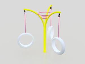 China Cast Iron Children Inclusive Swing School Playground Equipment Swings wholesale