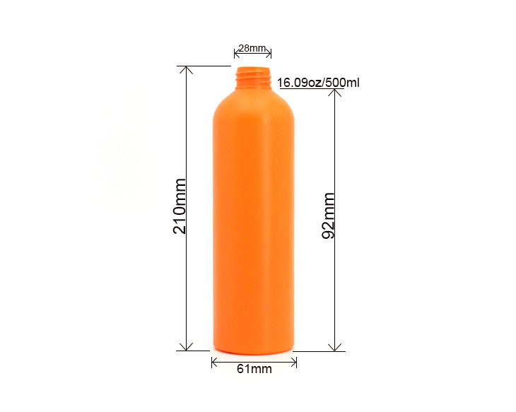 Orange HDPE 500ml Home Plastic Trigger Spray Bottles