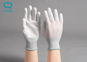 China PU Palm Coated Cleanroom Gloves Anti Static Electronic wholesale