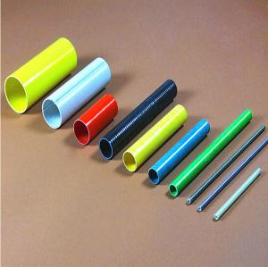 China Colourful Hollow Fiberglass Tube Smooth Treatment Fiberglass Mortar Tube wholesale