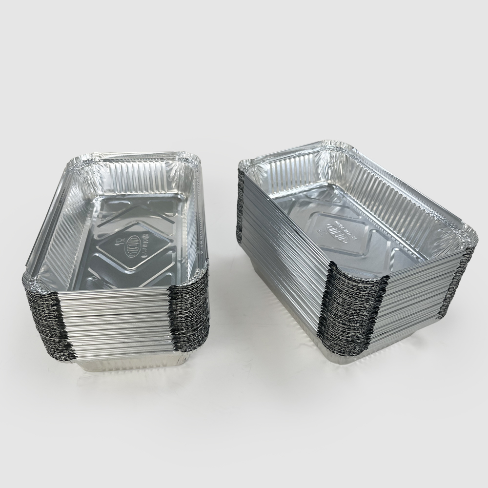 Takeout Lunch Tableware Container Aluminum Foil Pans for BBQ Tray and Food Packaging