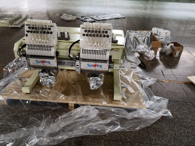 Multi - Languages Two Head Embroidery Machine For Hat Max Speed 1200rpm