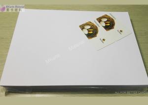 China White Inkjet Printable Adhesive Pvc Sheet With Strong Peeing Strength wholesale
