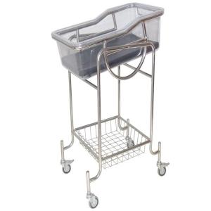 China ABS Plastic Basin Stainless Steel Silent Wheels Hospital Baby Cart wholesale