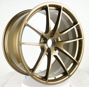 China 19 inch bronze one-piece forged wheel rim for Racing car Porsche 991 5x130 wholesale
