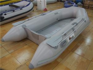 China V Shaped PVC Inflatable Boat With 4 Individual Air Chambers / Aluminum Floor wholesale