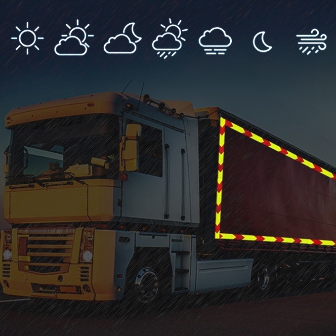 Self Adhesive Crystal Lattice Reflective Film Road Safety Stripes Reflective Warning Tape