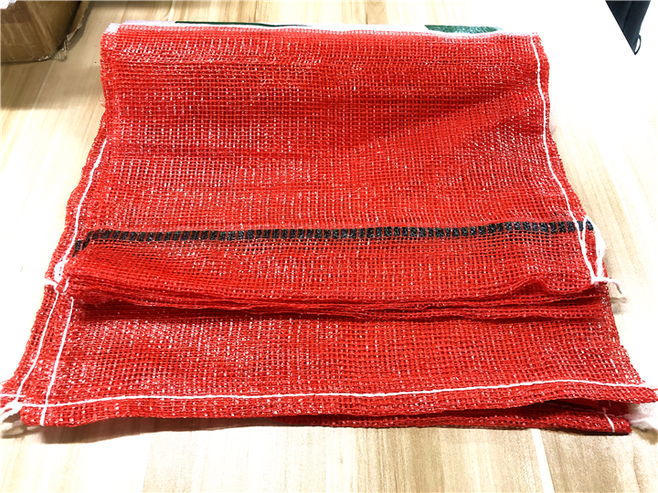 Convenient Drawstring PP Leno Mesh Bags for 50kg Fruit and Vegetable Packaging