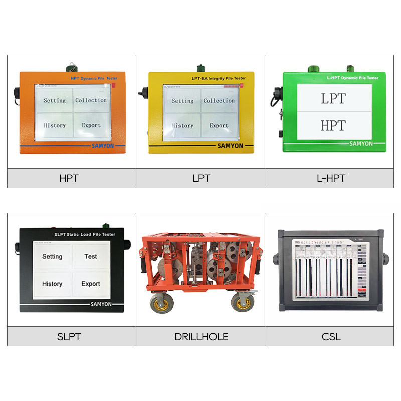 L-HPT Combined Dynamic Pile Load Test Equipment High Strain / Low Strain