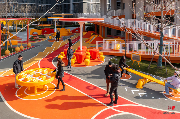 Outdoor Children's Playground Play and Decoration Planning with Custom Print Method