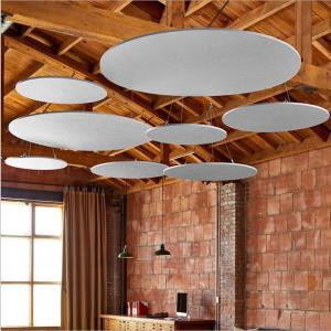 China Colorful Circle Acoustic Ceiling Board 8mm 24mm Pet Soundproof wholesale