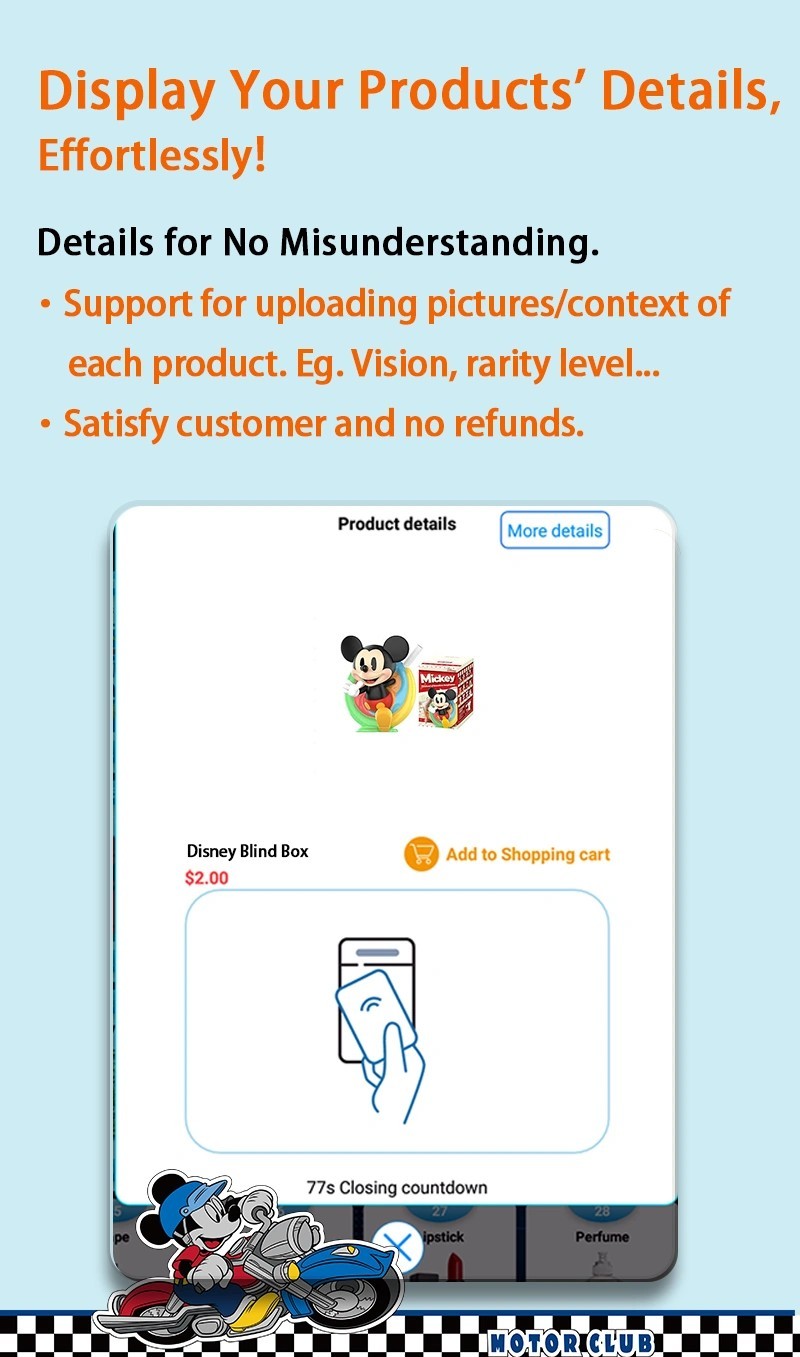 Large Screen Disney Vending Machine for IP Toys Dolls With Automated Lift And Custom Logo Light Box